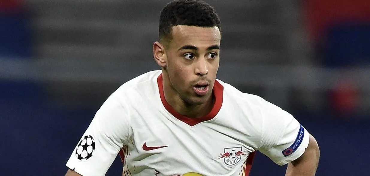 Tyler Adams in Aktion während eines Spiels von RB Leipzig