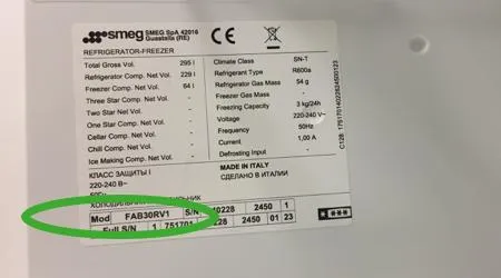 Typennummern bei verschiedenen Kühlschrankmarken