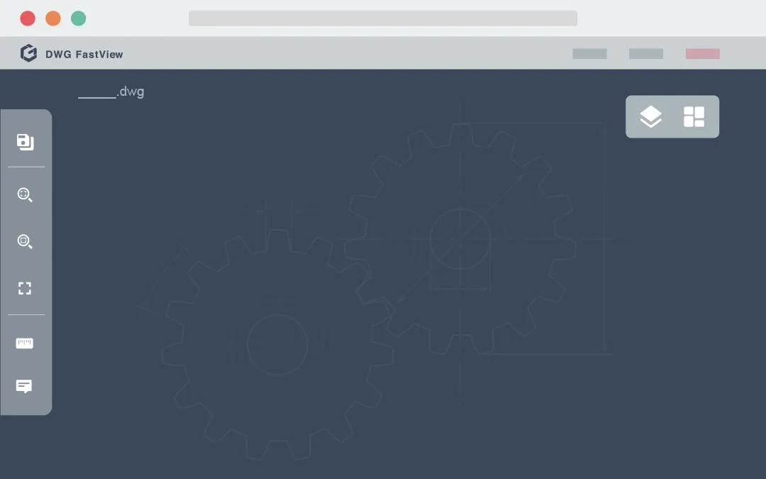 Übersicht der DWG FastView Benutzeroberfläche mit verschiedenen Dateitypen