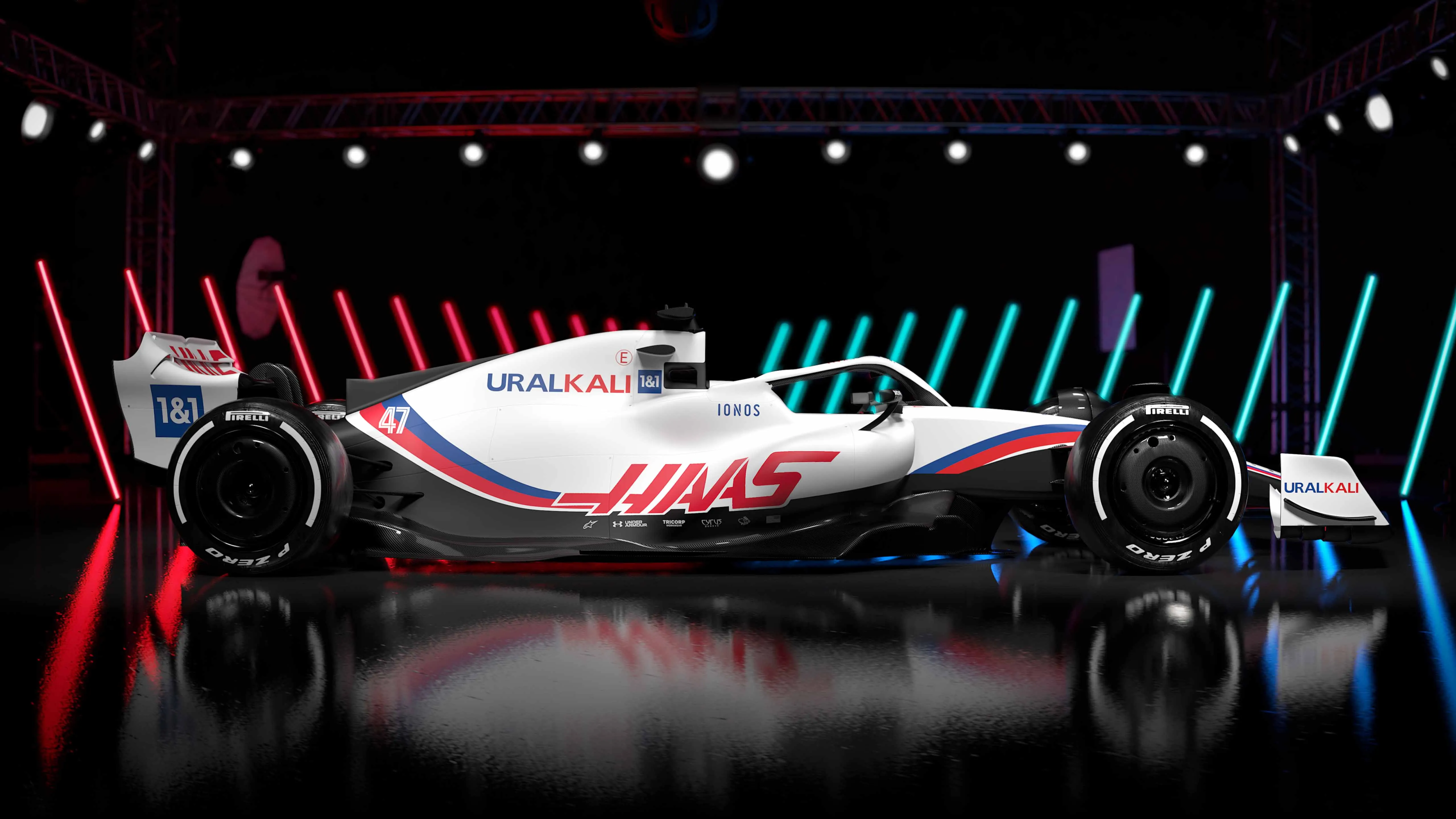 Uralkali Haas F1 Team VF-22 bei der Präsentation