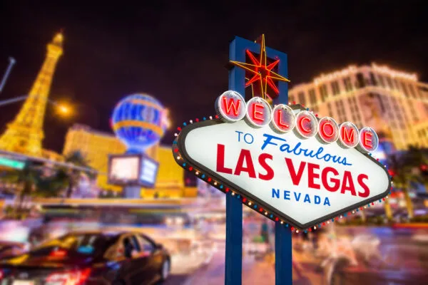 USA Las Vegas Willkommen-Schild