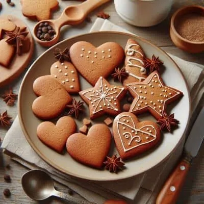 Vegane Pfefferkuchen, das leckerste Rezept zur Weihnachtszeit, festlich dekoriert