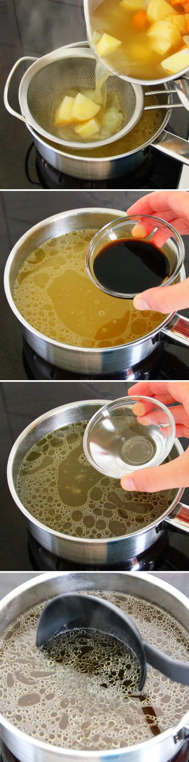 Vegetarische Ramen Schritt 6 Bruehe abschmecken