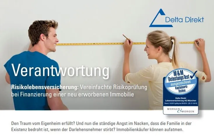 Vereinfachte Risikoprüfung für die Risikolebensversicherung bei Immobilienfinanzierung