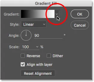 Verlaufspfeil klicken.