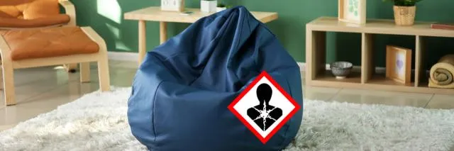 Verpackung mit Gefahrensymbol für Gesundheitsgefahr