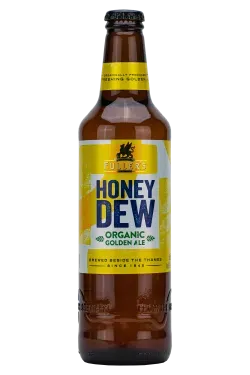 Verschiedene englische Biere, darunter das beliebte Honey Dew von Fuller's