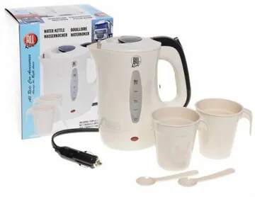 Wasserkocher "All Ride" weiß inkl. 2 Tassen + Löffel (747705)