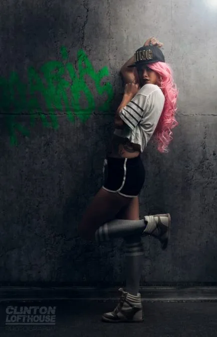 Weiteres Beispiel für Porträt mit angewendeter Textur