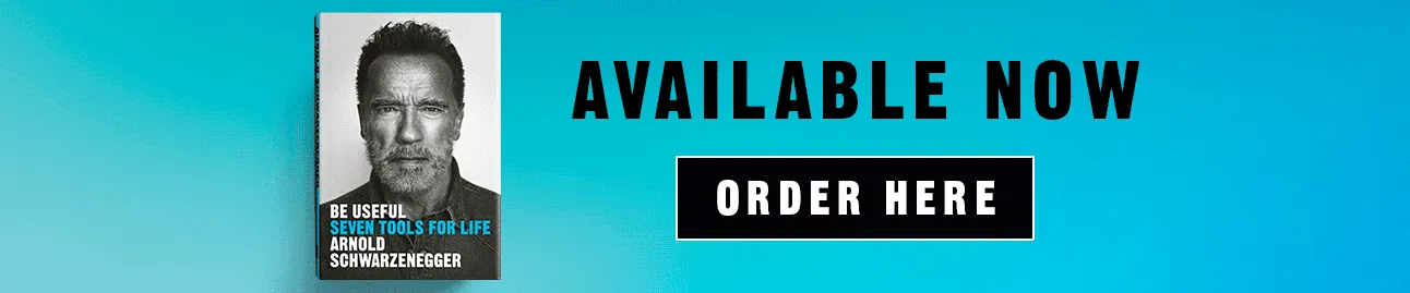 Werbung für das Buch "Be Useful" mit einem motivierenden Slogan