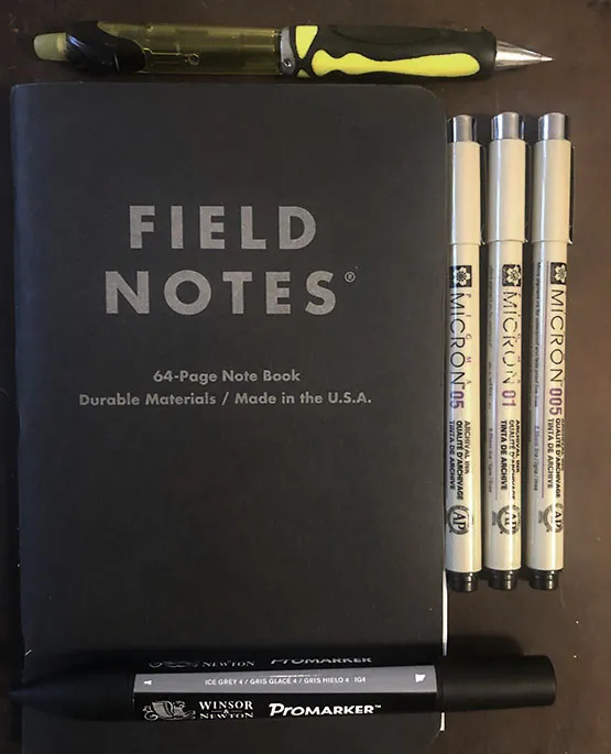 Werkzeuge zum Zeichnen dieser Dungeon-Karte