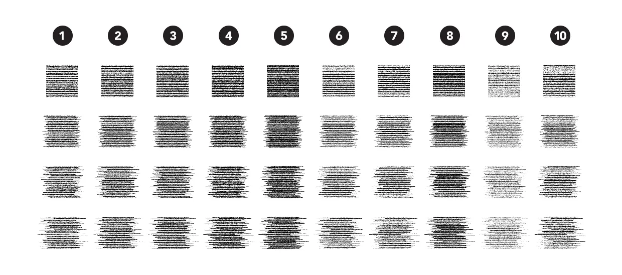 Beispiele für Küstenlinien-Hatching