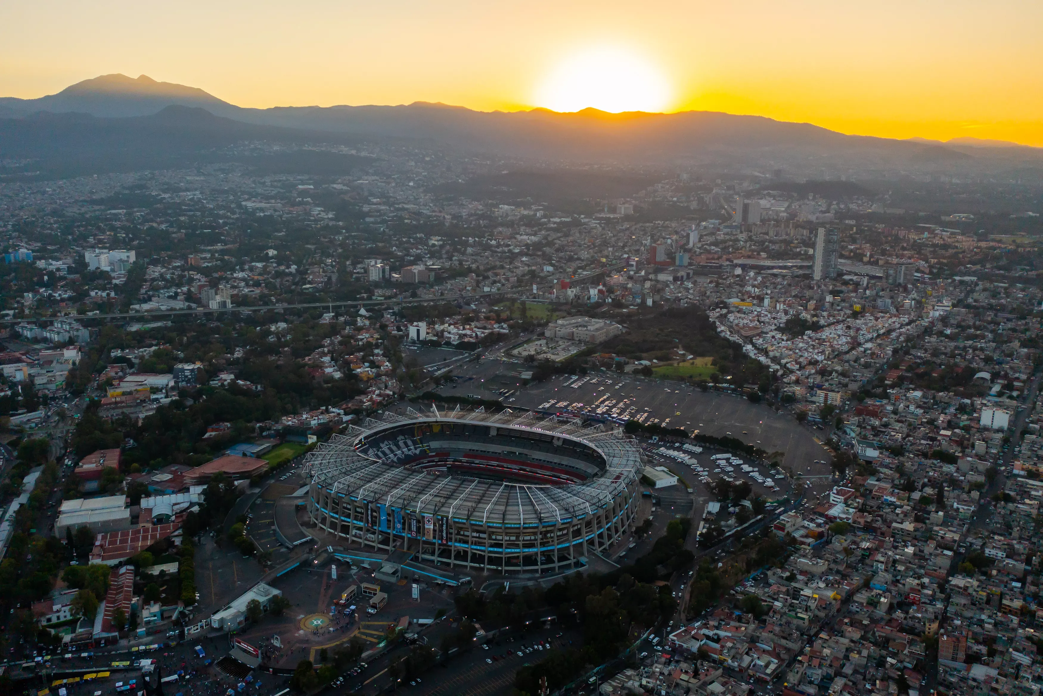 Blick ins Aztekenstadion