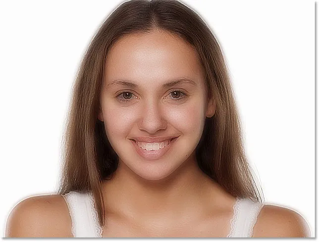 Das Bild nach Reduzierung der hellen Halos mit den "Blend If"-Reglern