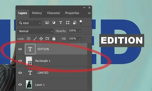 Ebenenreihenfolge in Photoshop