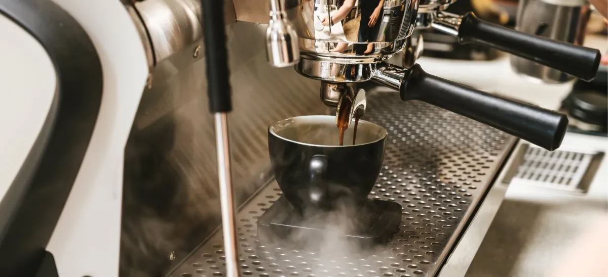 Eduscho Kaffee Crema aus Siebträger