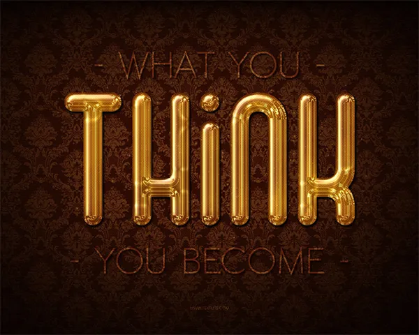 Eleganter glänzender Gold-Text-Effekt