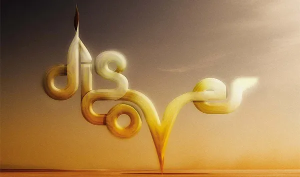 Entdecken Sie verborgene Tiefen in der Typografie-Illustration