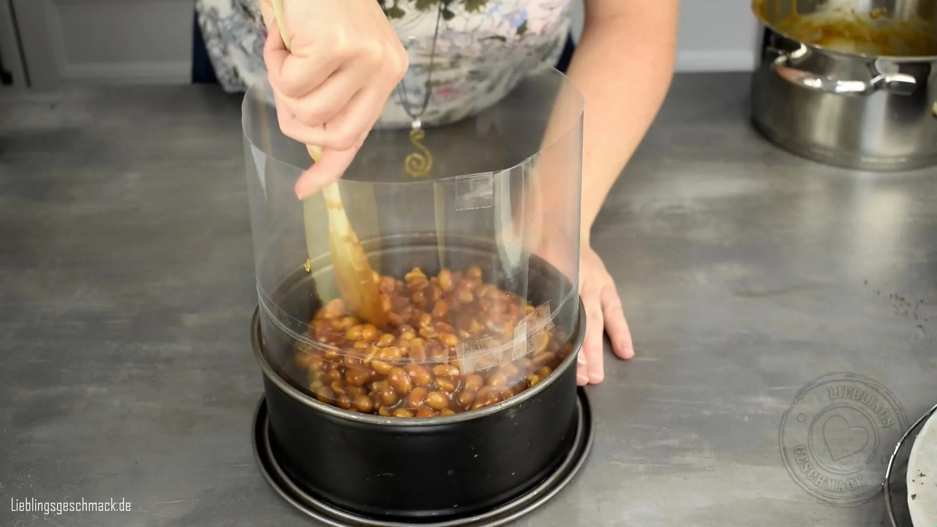 Erste Schicht stapeln