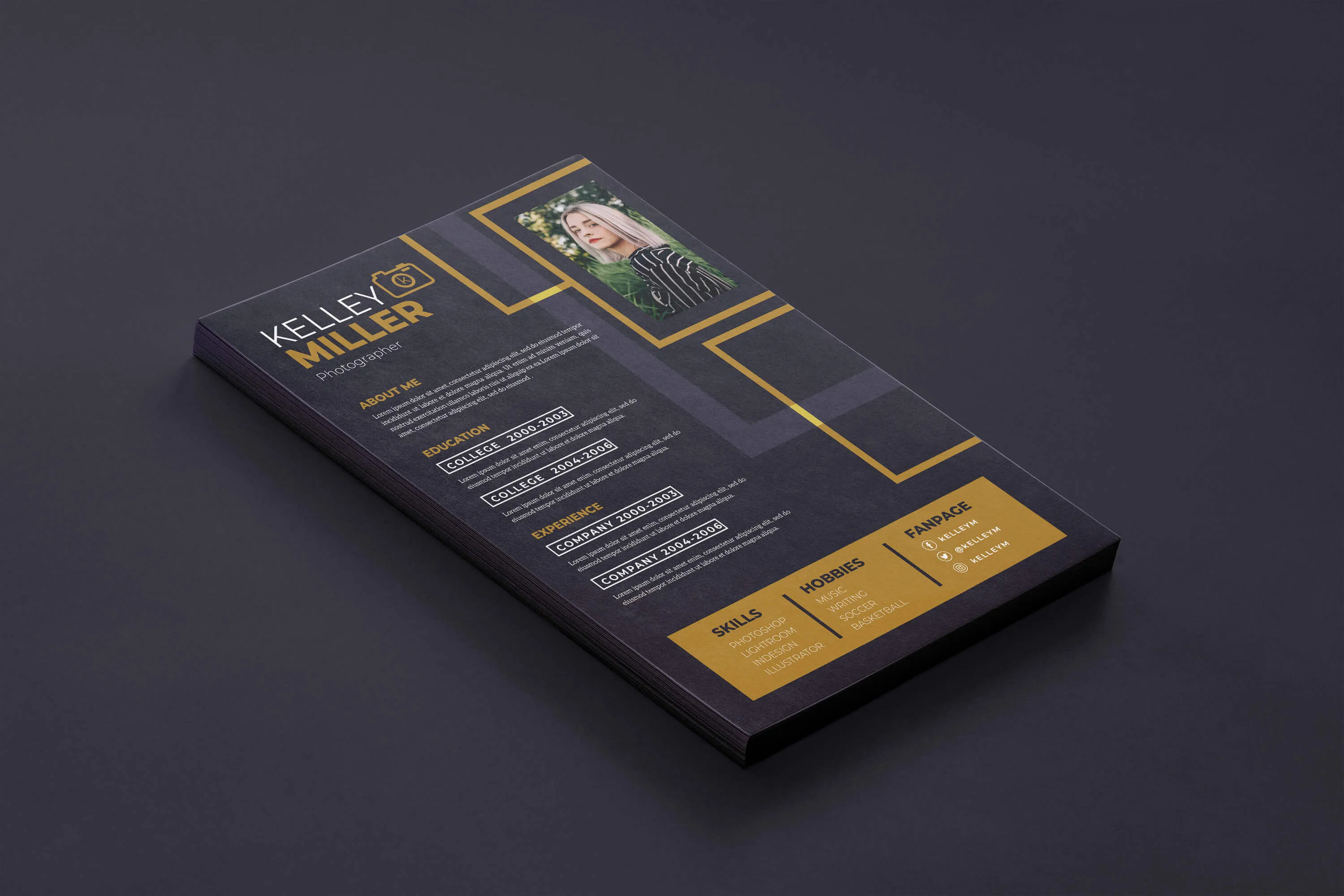 Fortgeschrittene Mockup-Version mit anpassbaren Farbschichten