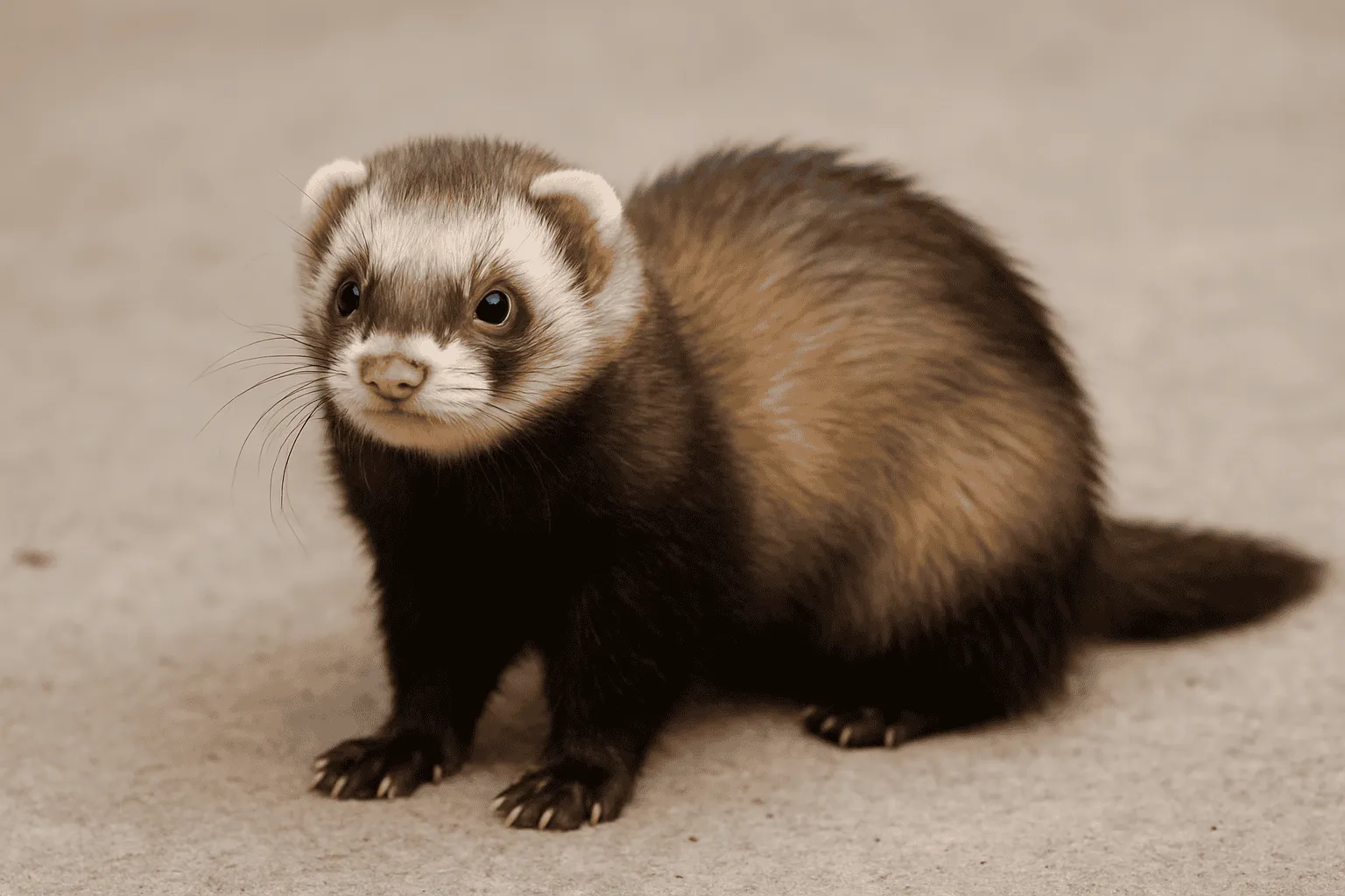 Frettchen (domestizierter Iltis)