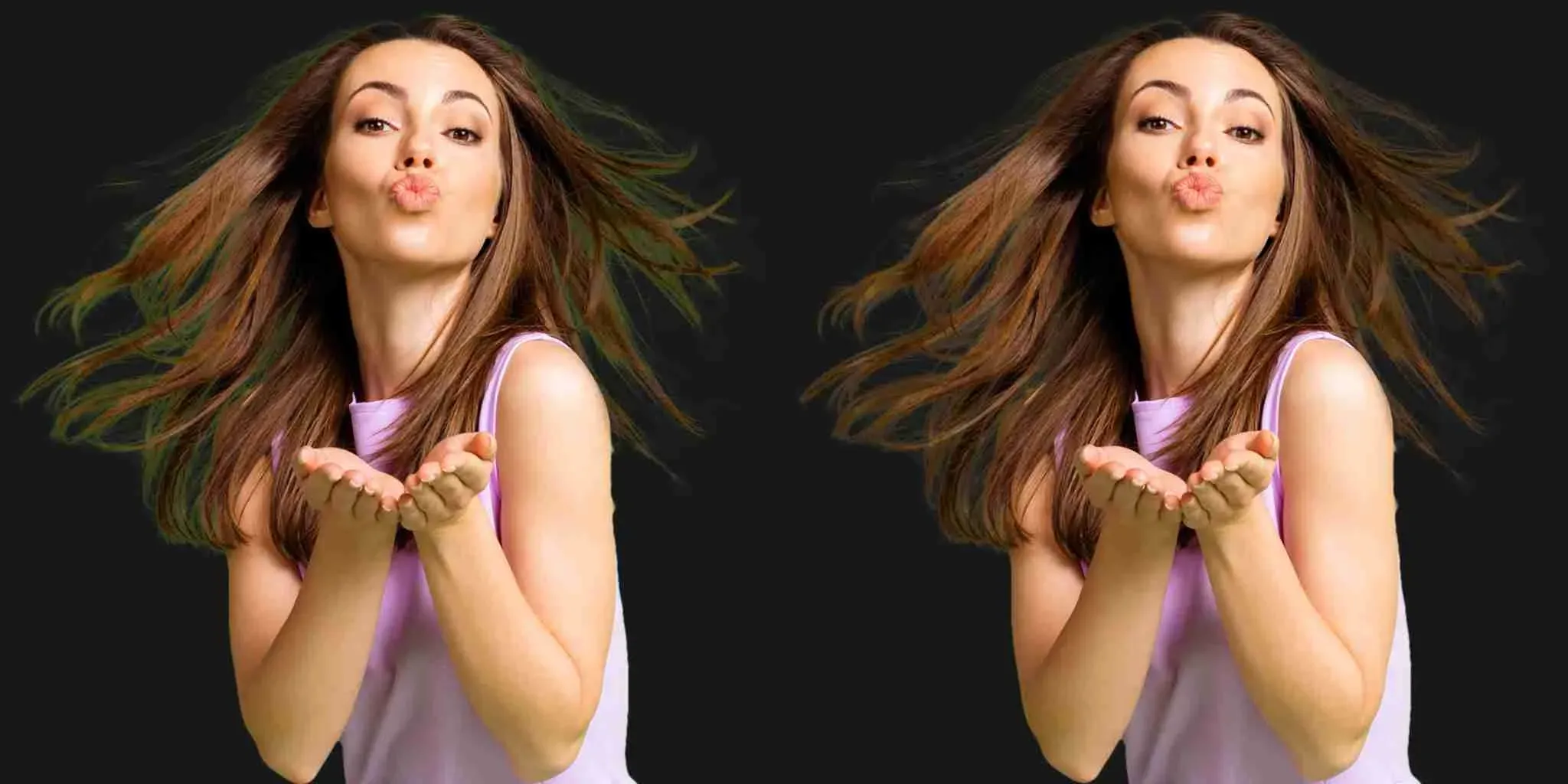 Nachbearbeitung der Haare