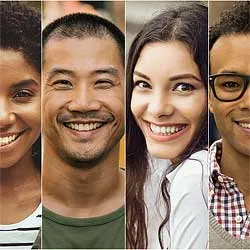 Vertikale Fotocollage