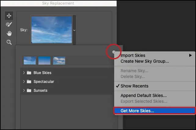 Weitere Himmel abrufen