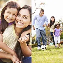 Zwei Bilder nebeneinander