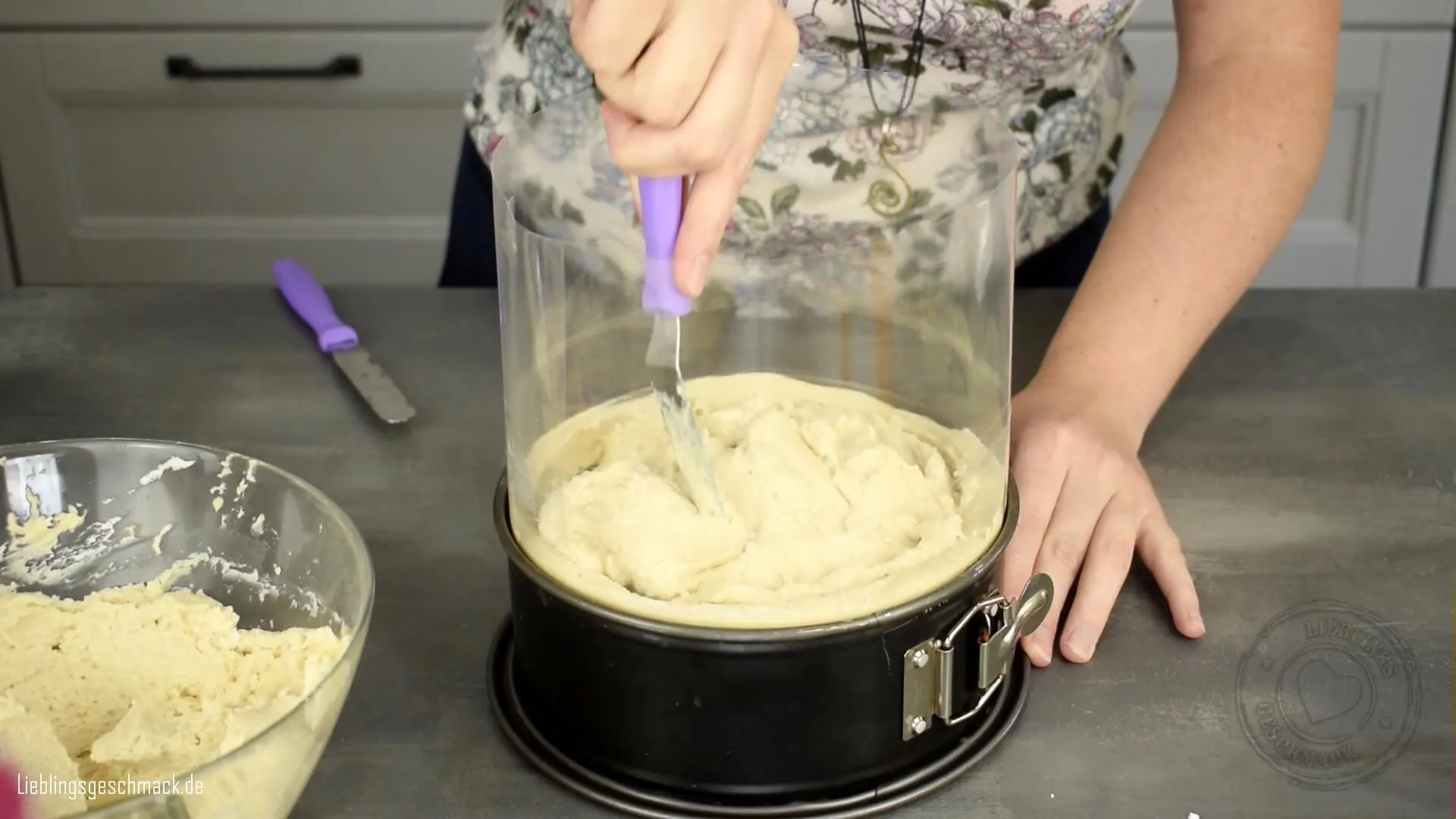 Zweite Schicht stapeln