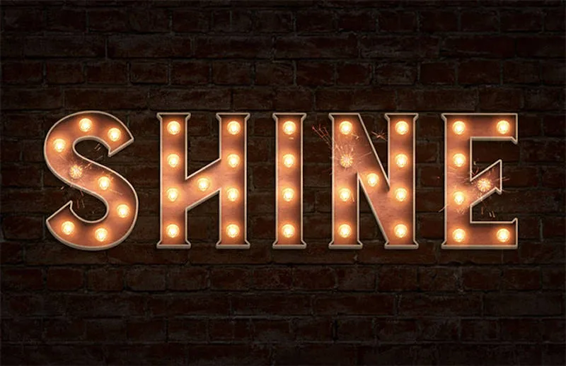 3D-Leuchtreklame-Buchstaben-Effekt in Adobe Photoshop erstellen