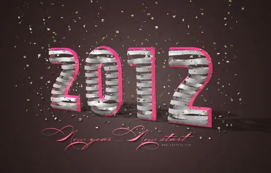 3D-Texteffekte: Ultimative Sammlung von Photoshop-Tutorials Bild-3