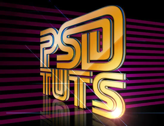 3D-Texteffekte: Ultimative Sammlung von Photoshop-Tutorials Bild-35