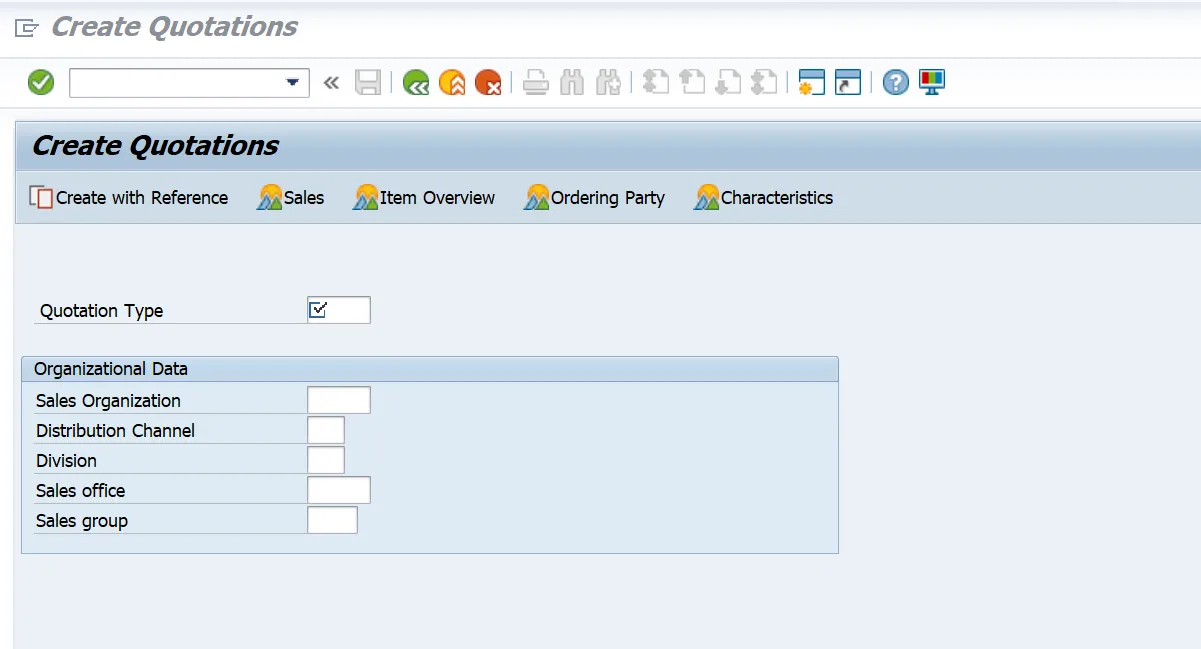 Abbildung 2: Angebotserstellung im SAP-System