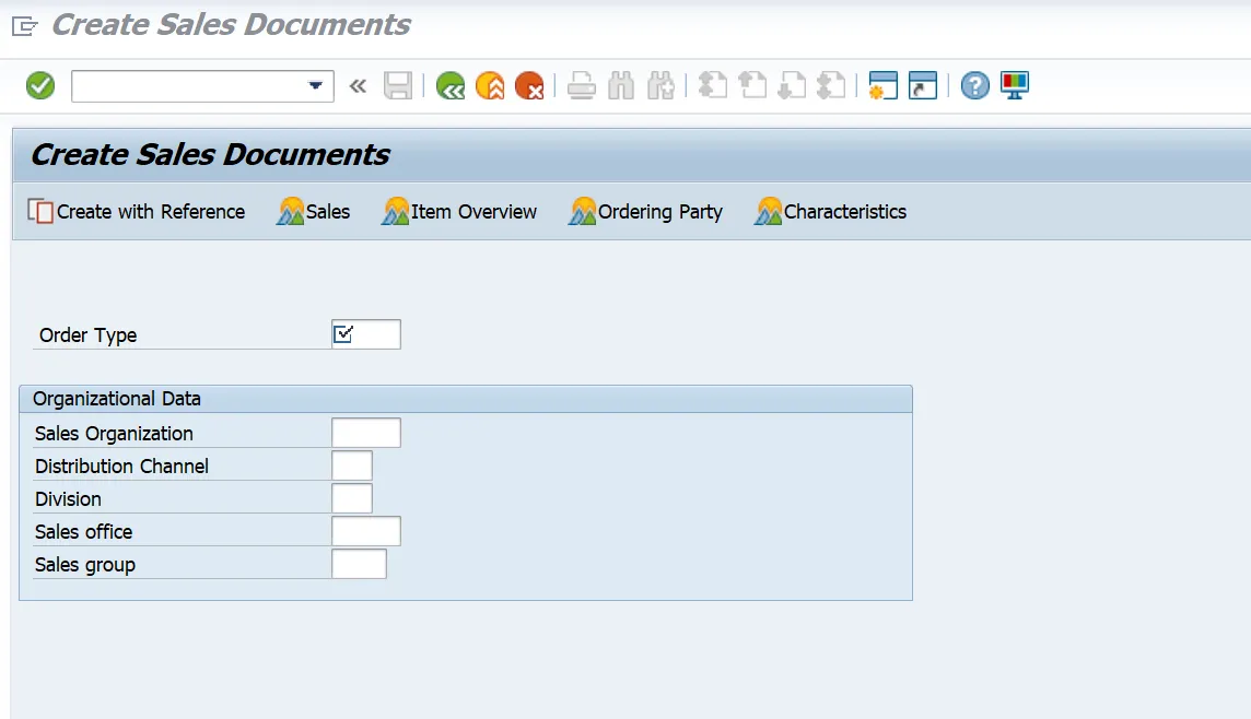 Abbildung 3: Erstellung eines Verkaufsbelegs im SAP-System