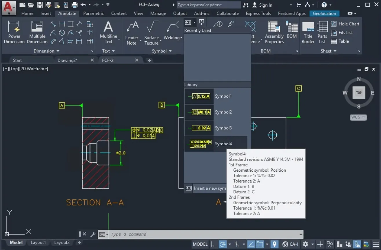 Annotationen in Mechanical Toolset