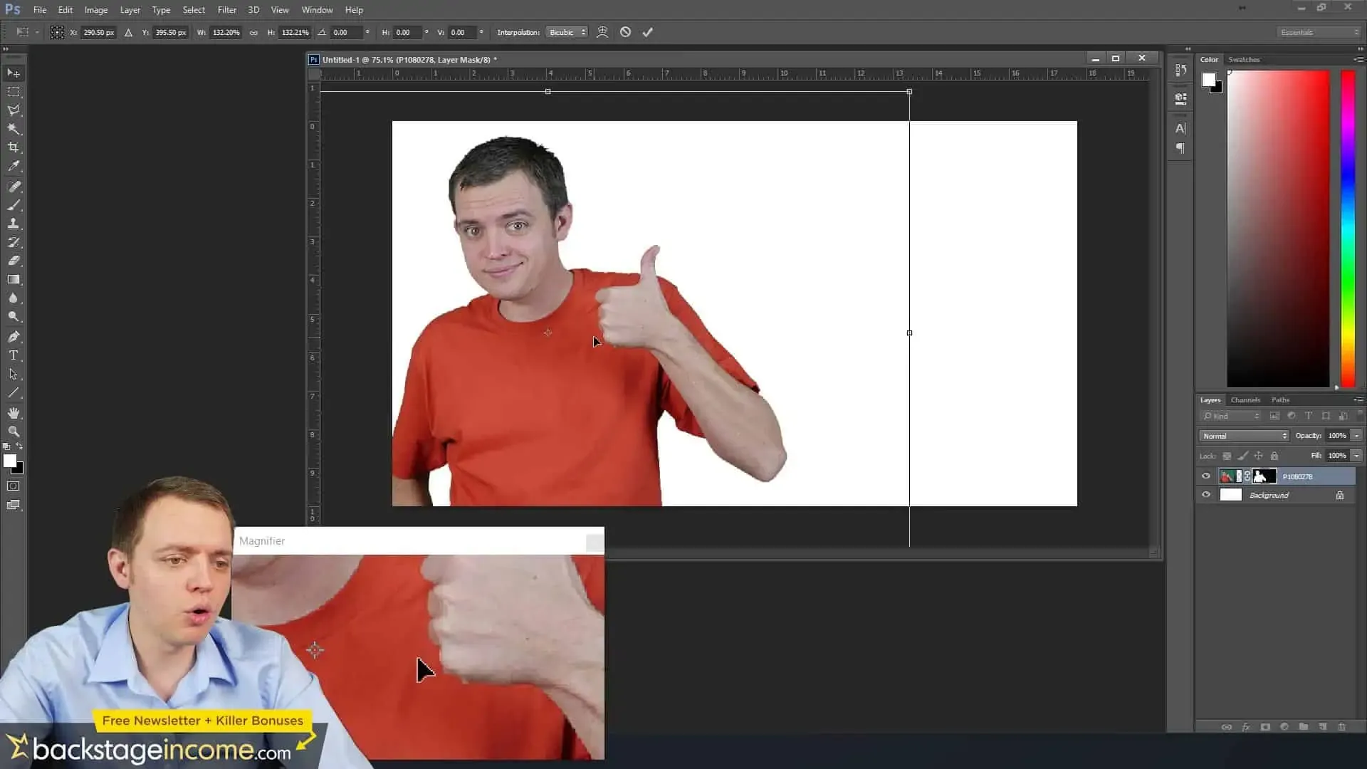 Anpassen von Helligkeit und Kontrast eines Bildes