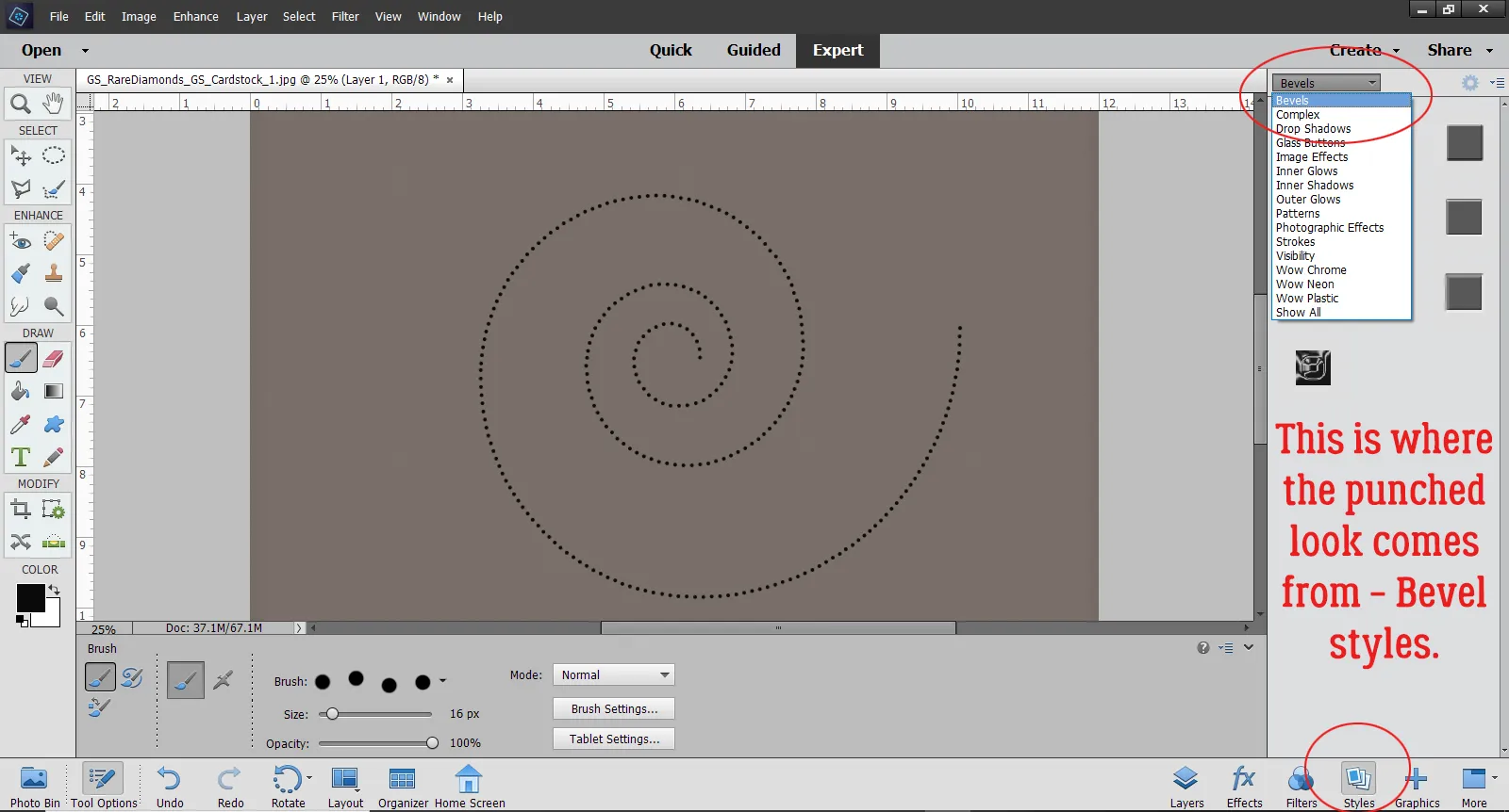Anwenden eines Stils