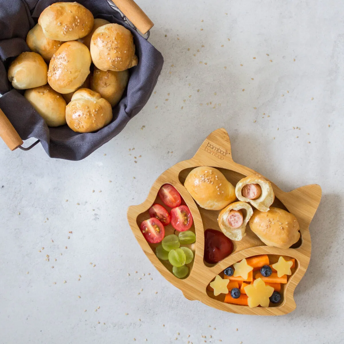 Apfel-Bananen Waffeln