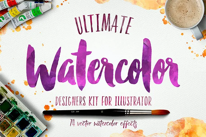 Aquarell-KIT für Illustrator
