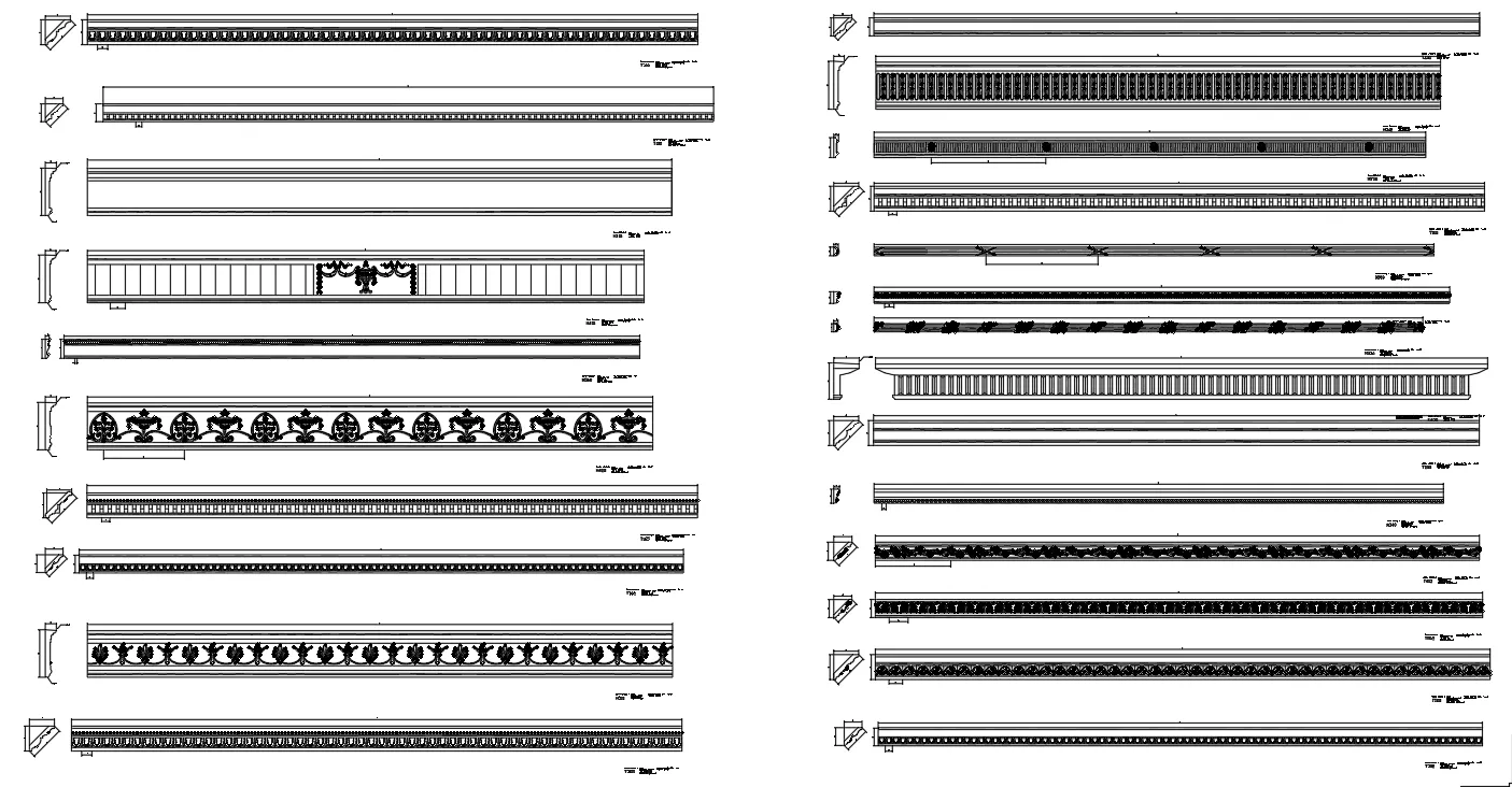 Architektonische Elemente für AutoCAD-Projekte