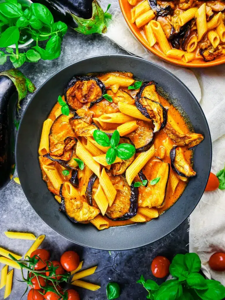 Auberginen Pasta