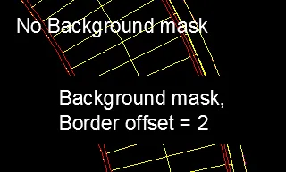 Auswahl der Füllfarbe für die Hintergrundmaske