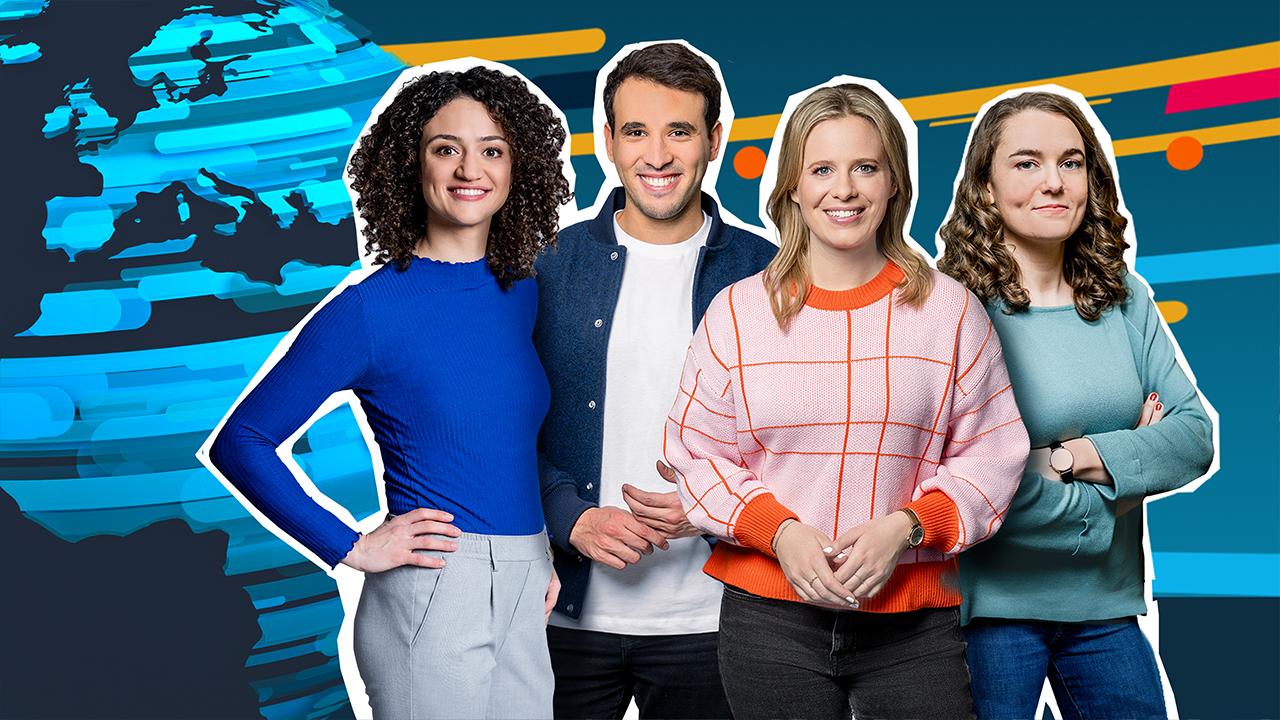 Der Anteil der Automobilindustrie an der deutschen Wirtschaft. Mehrere Autos stehen nebeneinander, die deutsche Flagge ist im Hintergrund zu sehen.