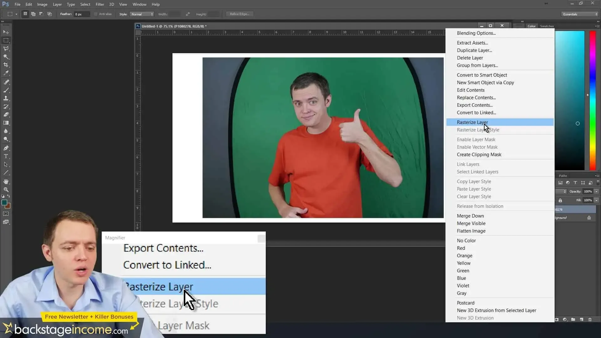 Bearbeiten und Maskieren von Bildelementen in Photoshop