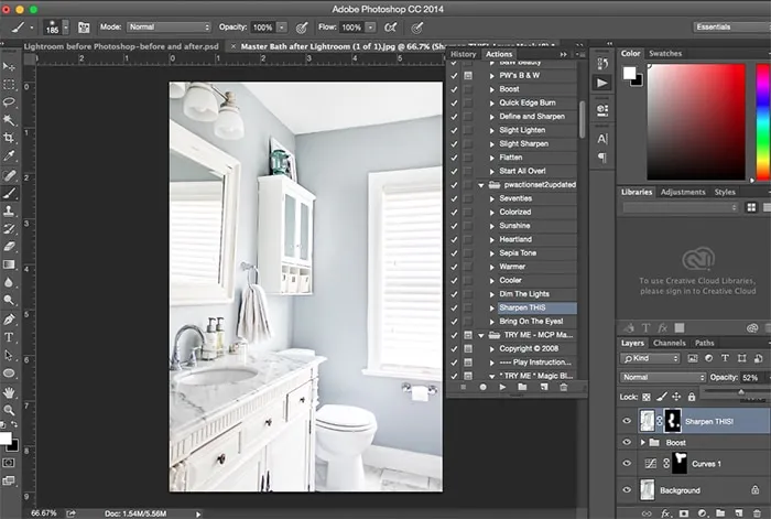Bearbeitung in Photoshop - "Sharpen This"-Aktion