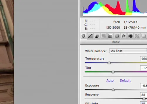 Bearbeitung von RAW-Bildern in Photoshop CS5