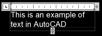 Beispiel für mehrzeiligen Text in AutoCAD