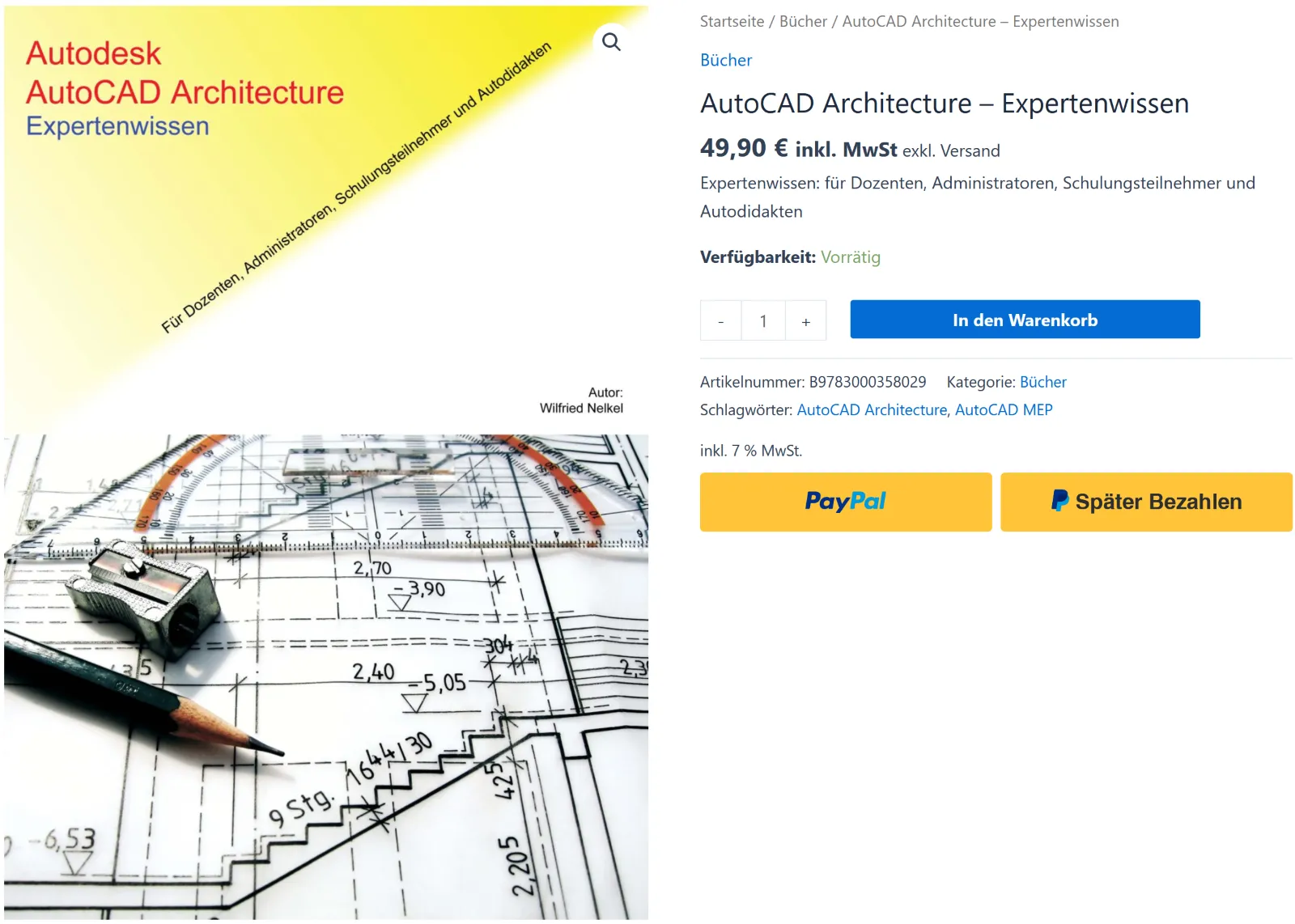 Buchcover: AutoCAD Architecture - Expertenwissen