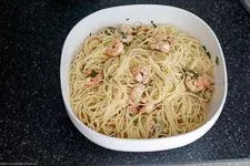Capellini mit Garnele in Zitronen-Sahnesosse - www.emmikochteinfach.de